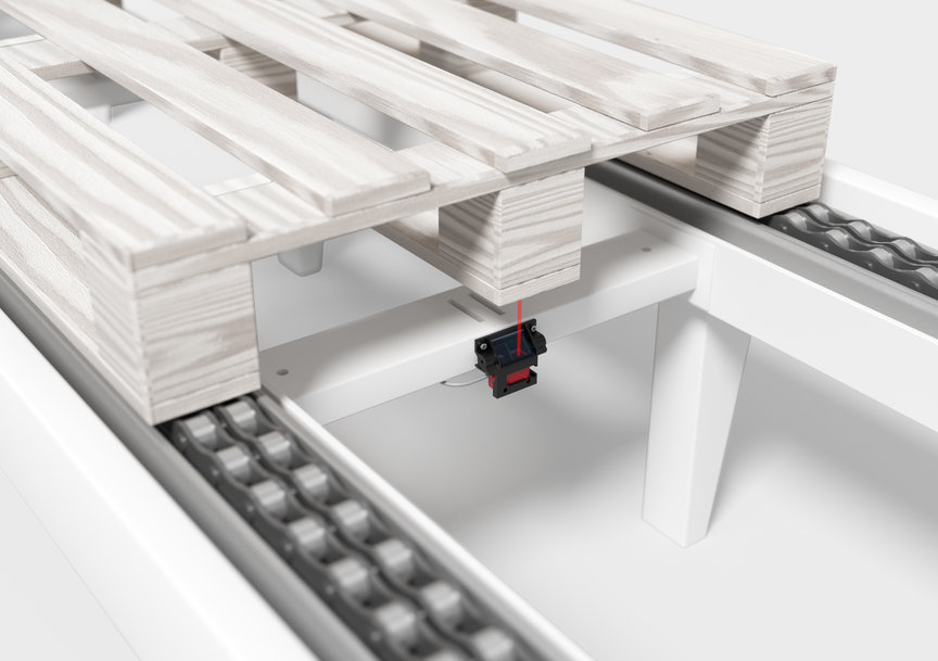 Conveyor-sensorsystemklar til brug